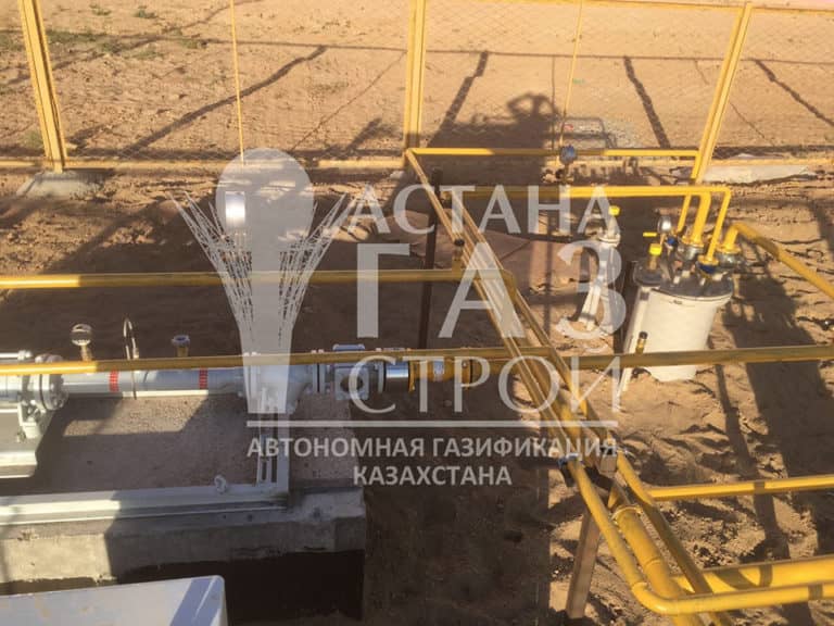 Обвязка резервуаров и самовсасывающей насосной установки для СУГ
