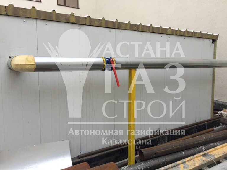 Утепление наружного газопровода для СУГ к котельной